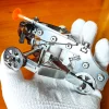 Ancient Crossbow MINI Stainless Steel Slingshot Crafts Adult Collection Ornaments Decompression Shooting Small Model Toy