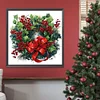 Christmas Wreath - Crystal Rhinestone Diamond Painting