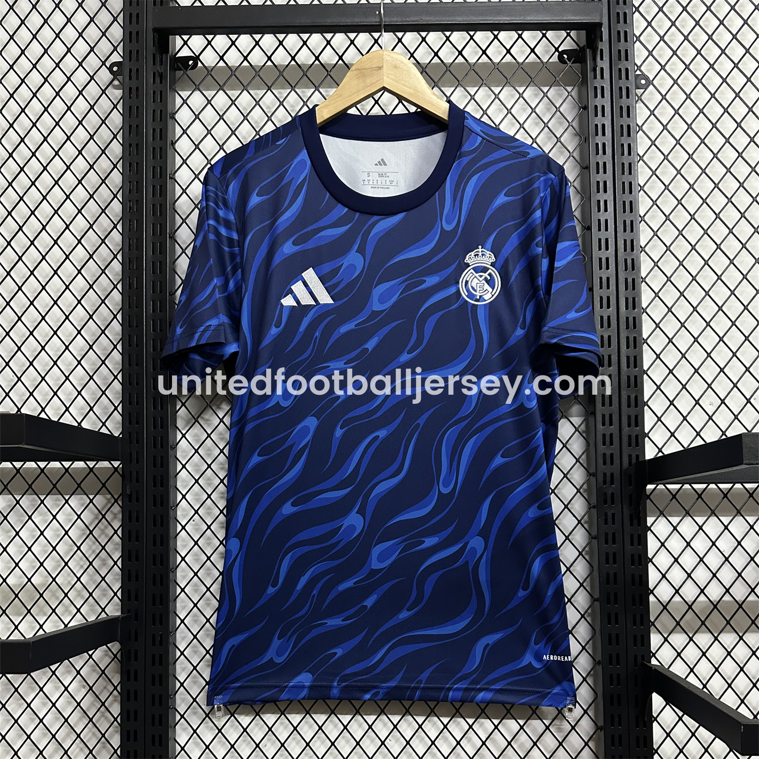 Real Madrid 24-25 Blue Black Ripple Special Edition Jersey - Fans Version