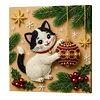 Christmas Animal DIY Pearl Painting Kit with Frame 20x20cm