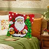 Santa Xmas Tree-DIY Latch Hook Rug Pillowcase Kits 43*43cm