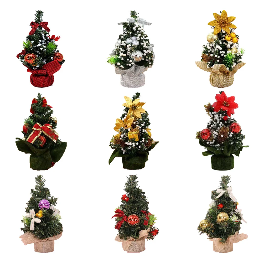 20cm Artificial Xmas Tree Great Gifts Tabletop Mini Tree Festival Party Supplies