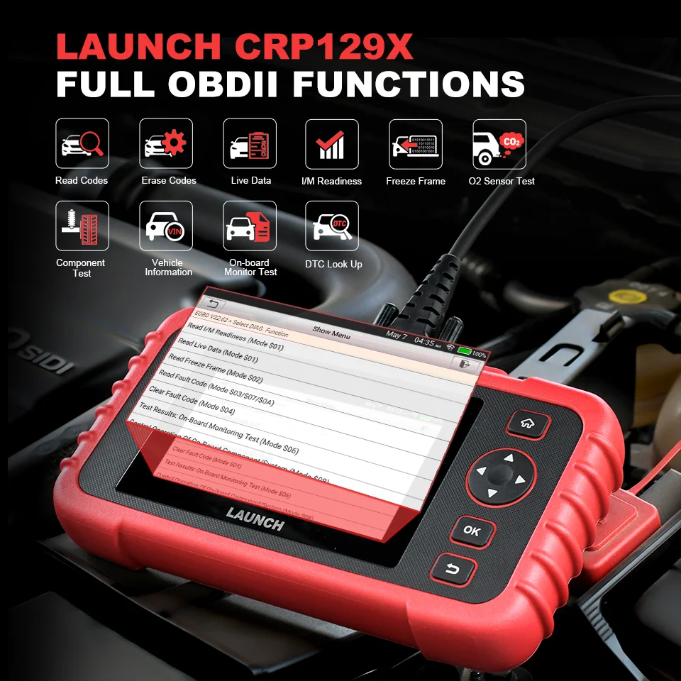 LAUNCH X431 CRP129X OBD2 Scanner Auto Code Reader Diagnostic Tool