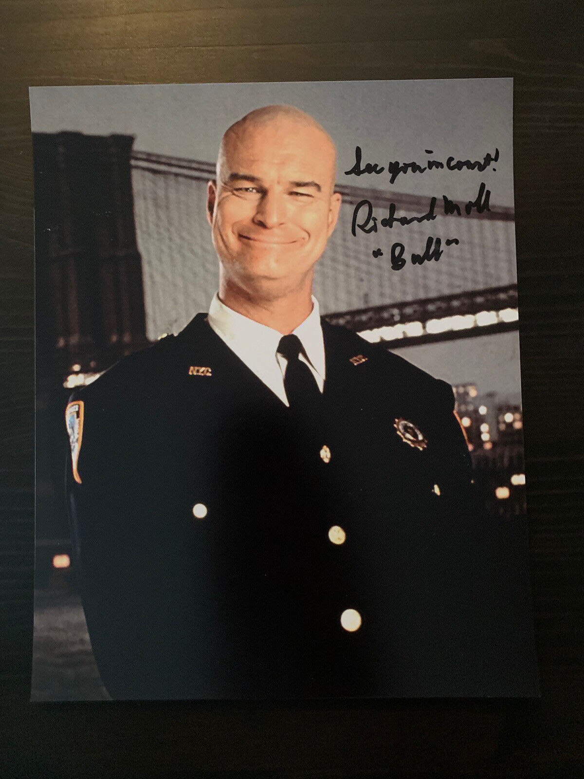 Richard Moll signed 8x10 Photo Poster painting Night Court Autographed Bull