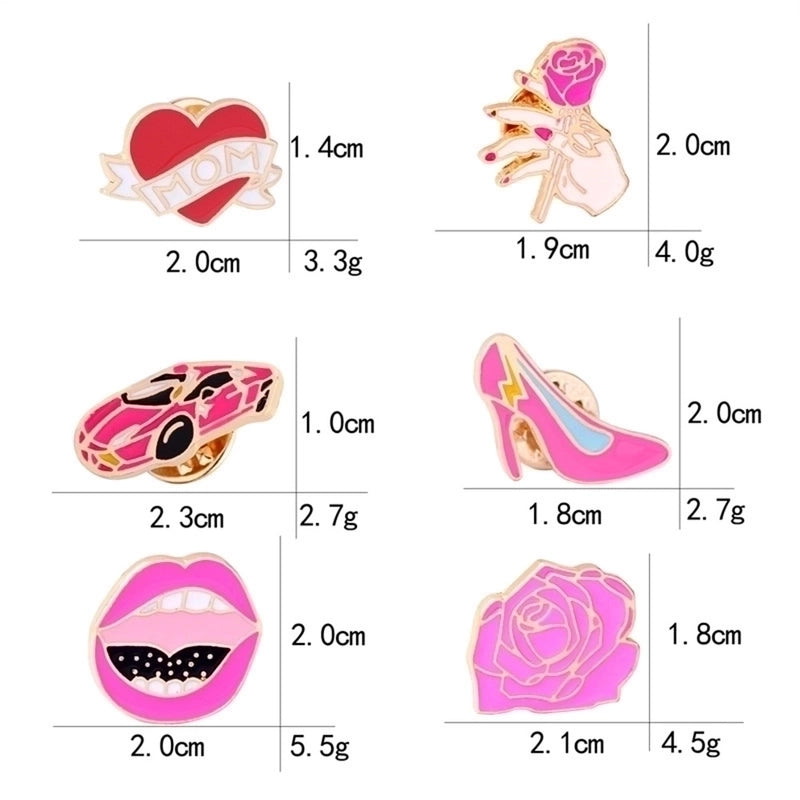 Cartoon Style Cartoon Alloy Stoving Varnish Women’s Brooches