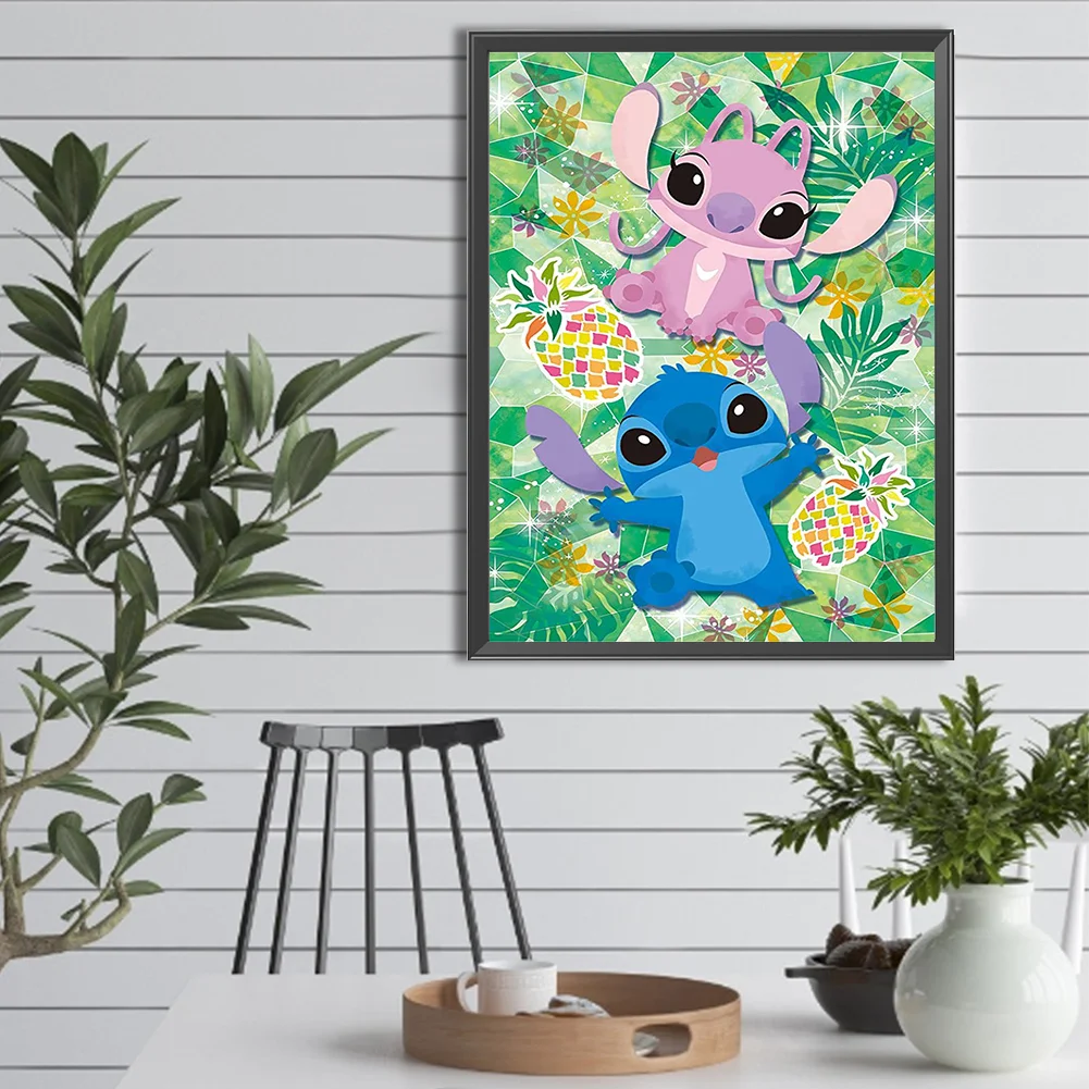 Full Round Diamond Painting 30*40cm - Stitch