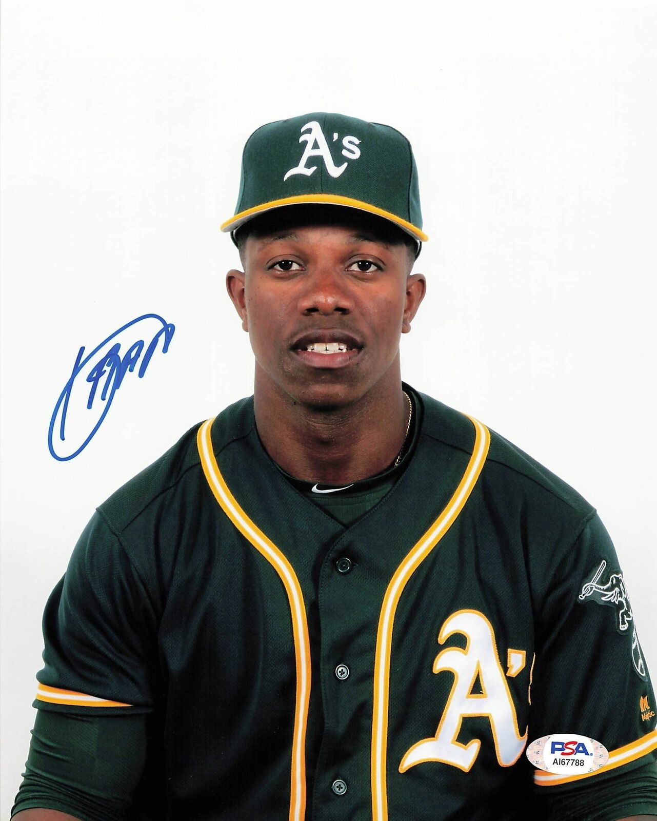 Lazaro Armenteros signed 8x10 Photo Poster painting PSA/DNA Oakland Athletics Autographed