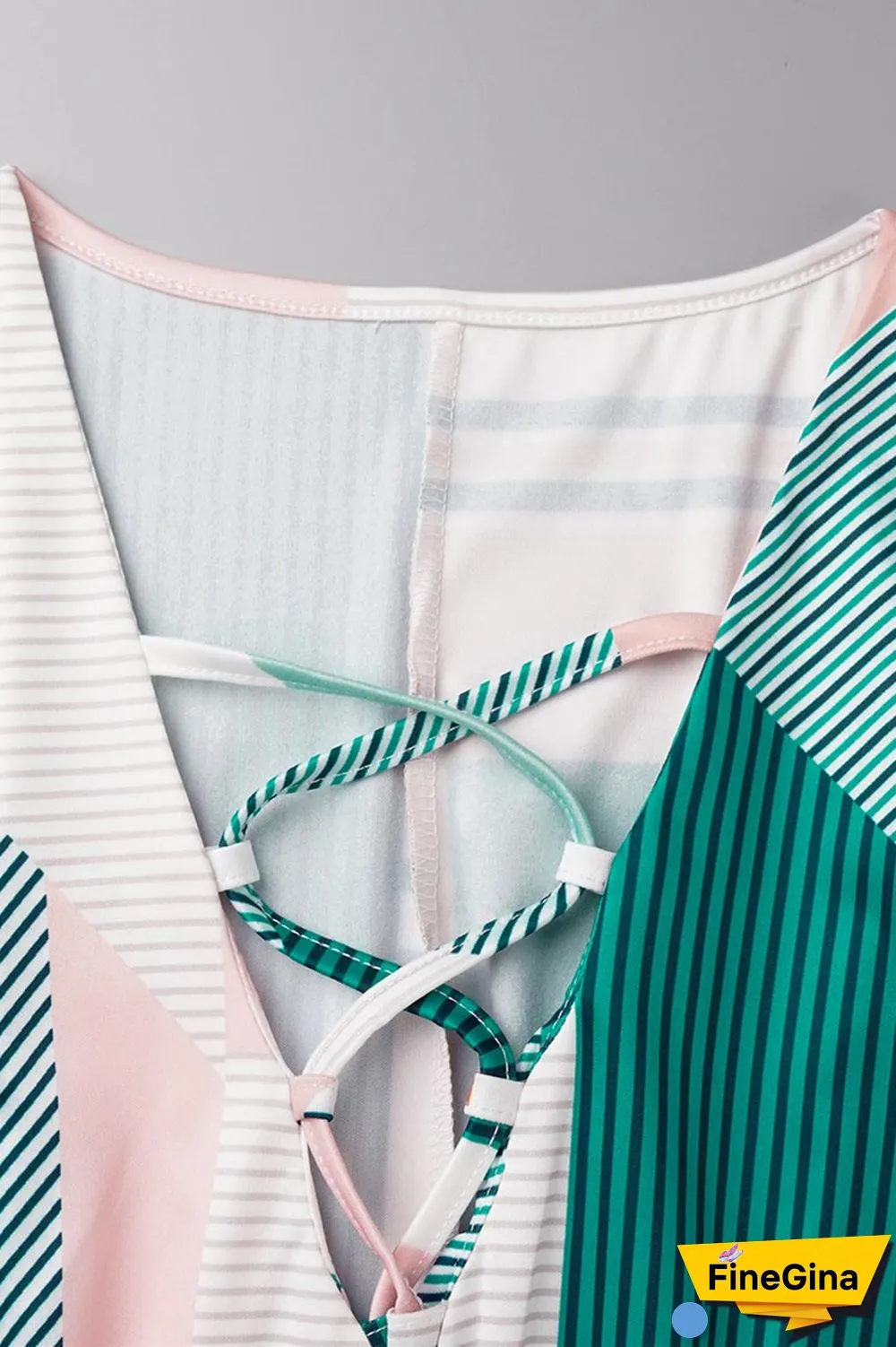 Apricot Sexy Casual Print Bandage Printing V Neck Wrapped Skirt Dresses