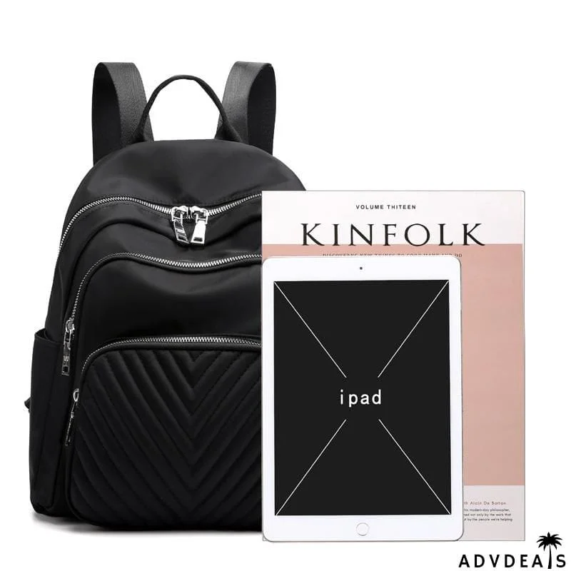 Great Simple Design Single Flat Top Handle All-Around Zip Fastening Backpack