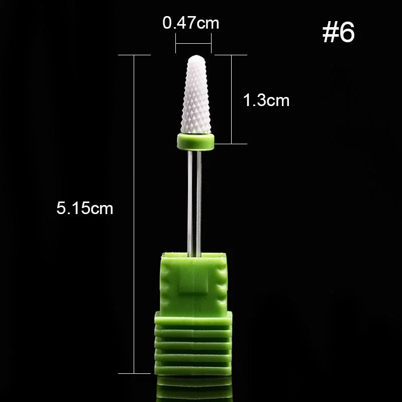 1Pc Ceramic Nail Drill Bits Nail Milling Cutter Bits Electric Drill Machine For Manicure Pedicure Equipment Accessory Tools-Nail Inspo
