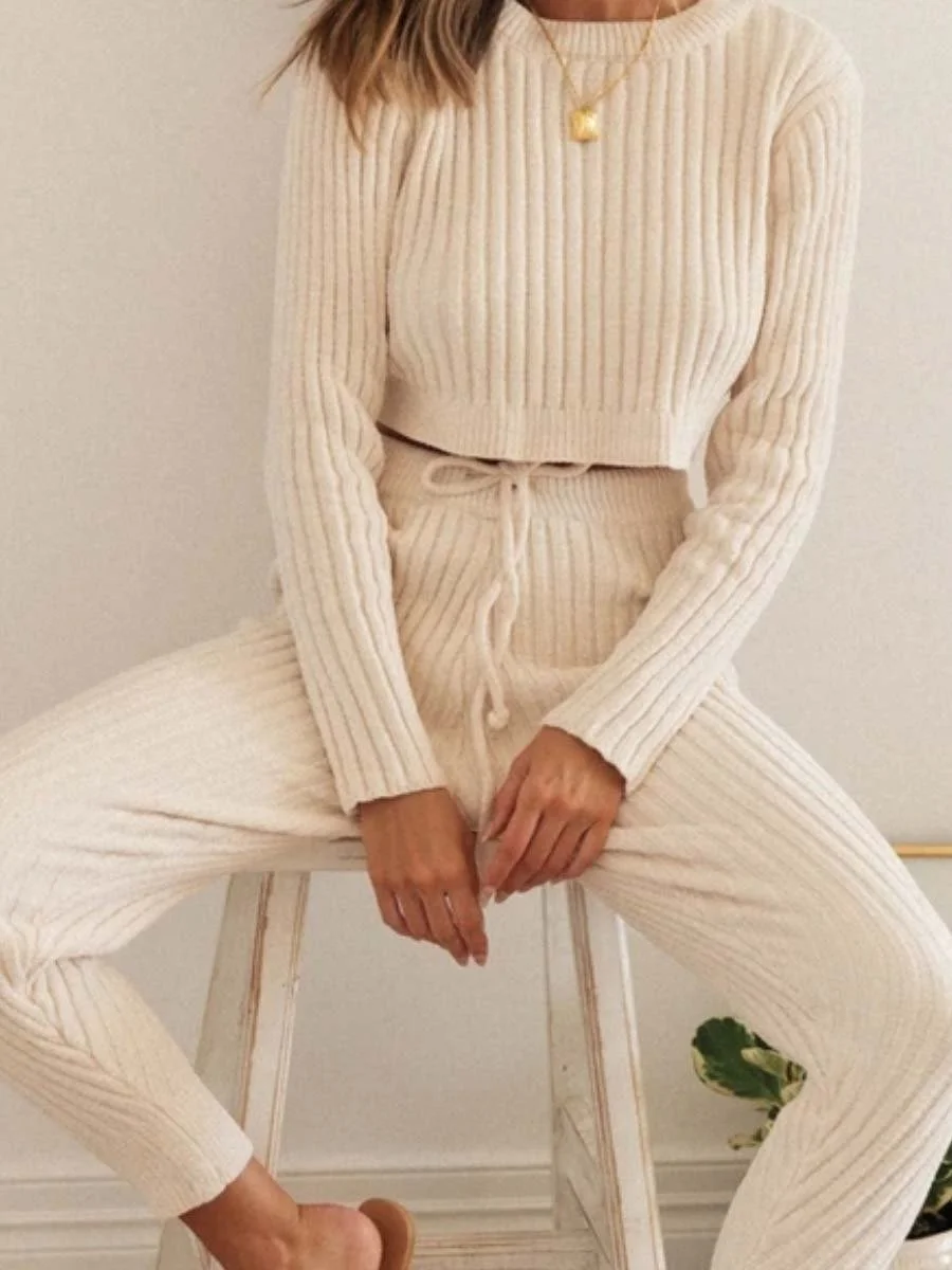 Two-piece knitted sweater