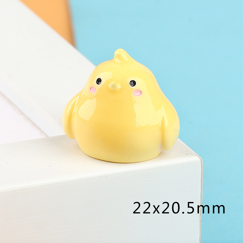 Mini Glossy Yellow Chick Resin Charm