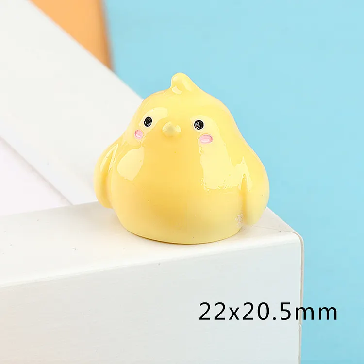 Mini Glossy Yellow Chick Resin Charm