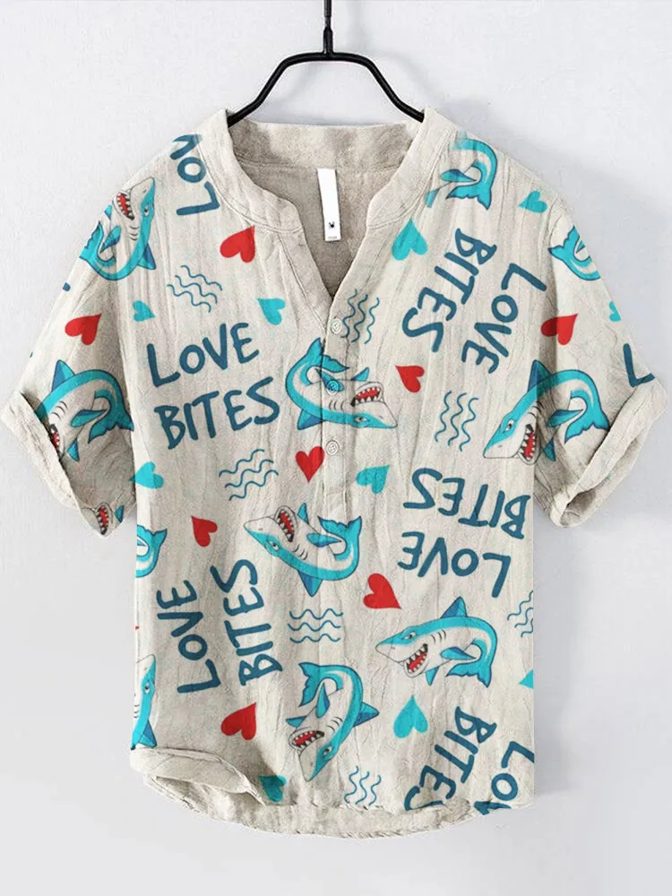Scale Love Bites Sarcastic Sharks Vintage Shirt