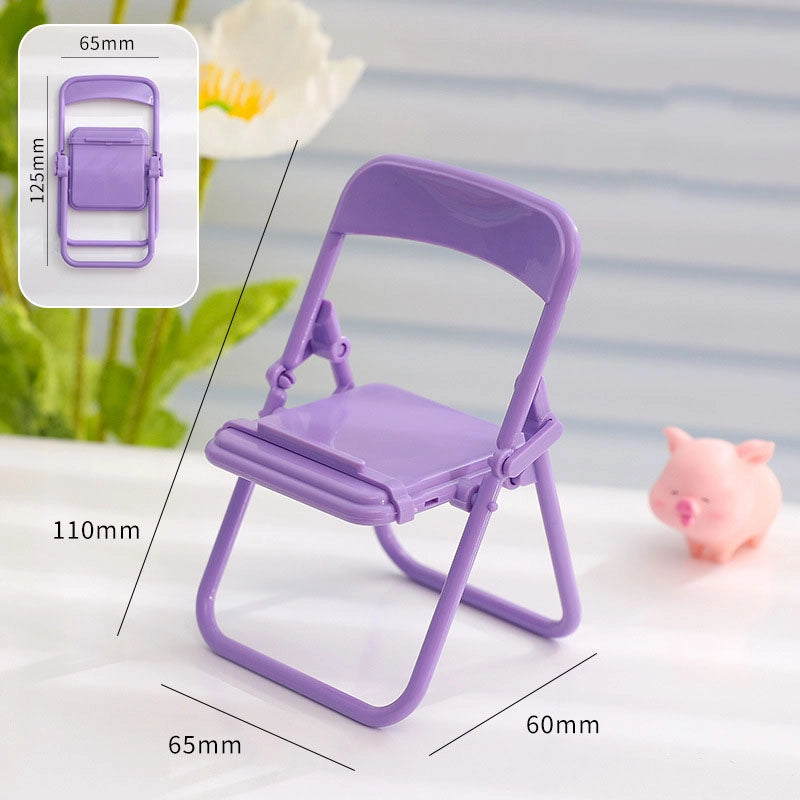 Cartoon Simple Folding Girl Heart Mobile Phone Stand Tablet Watch Live Broadcast Simple And Portable Photo Stand