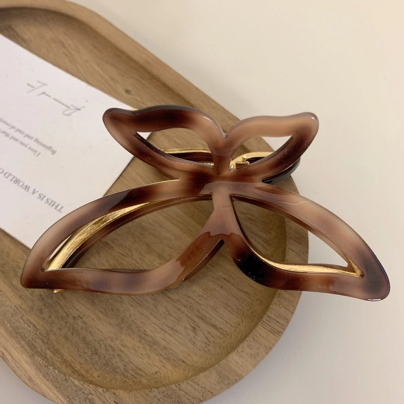 Women’s Minimalist Bow Knot Acetic Acid Sheets Hair Claws