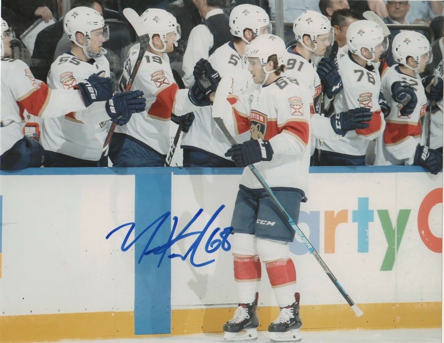 Florida Panthers Mike Hoffman Signed Autographed 8x10 Photo Poster painting COA