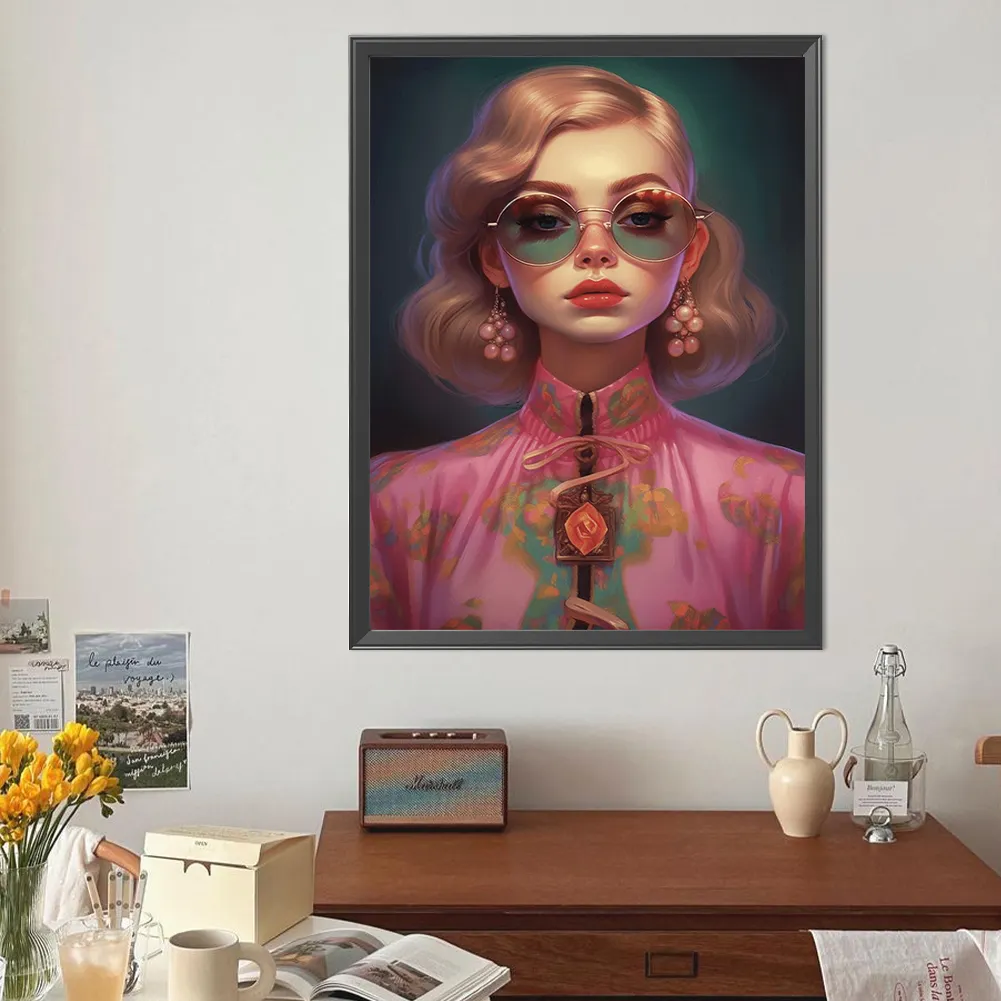 Diamond Painting - Full Round Drill - Girl(Canvas|40*50cm)