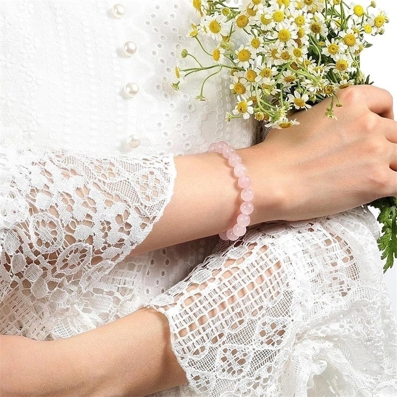 Minimalist Classic Style Round Natural Stone Bracelets In Bulk