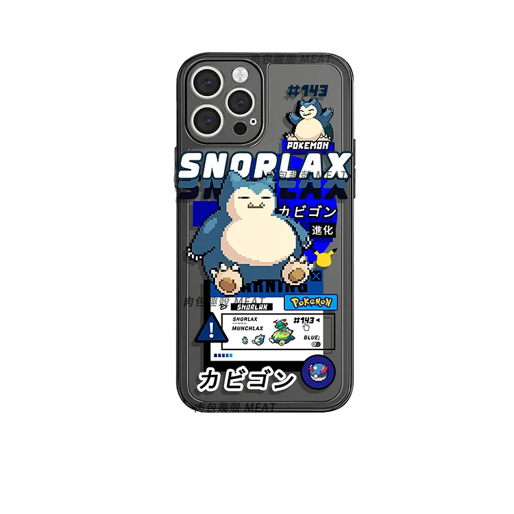 Pokemon Snorlax Pixel Style Cute IPhone Case weebmemes