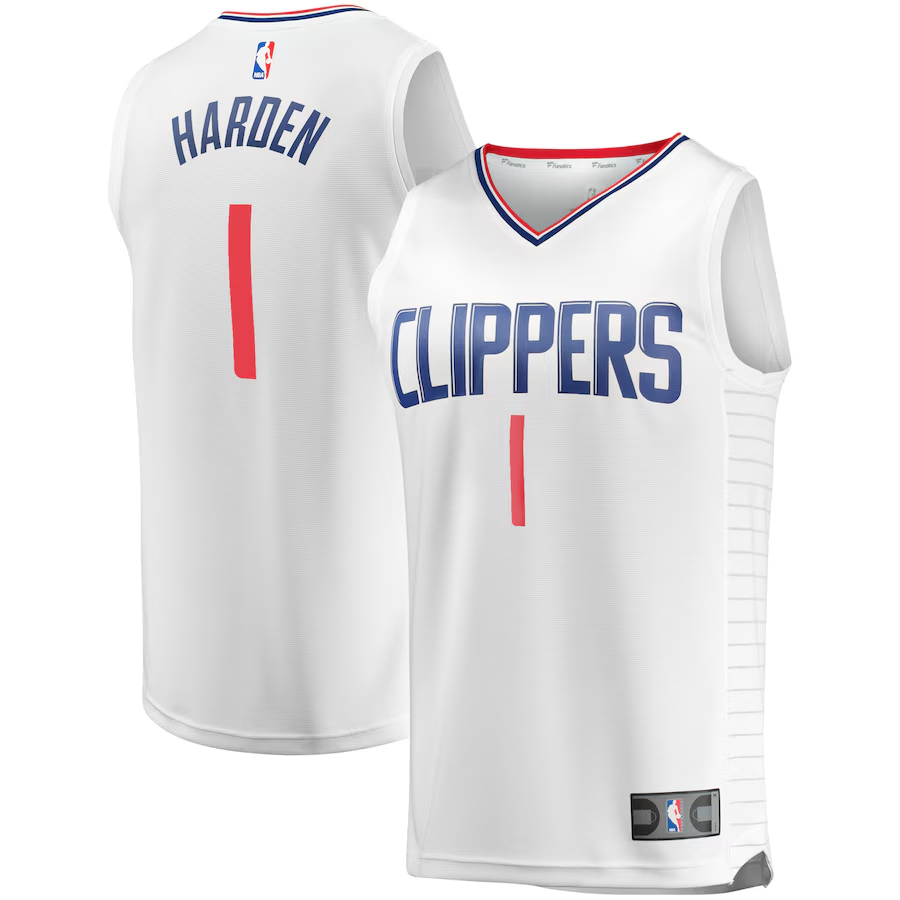 LA Clippers James Harden Fanatics White Fast Break Jersey mysite