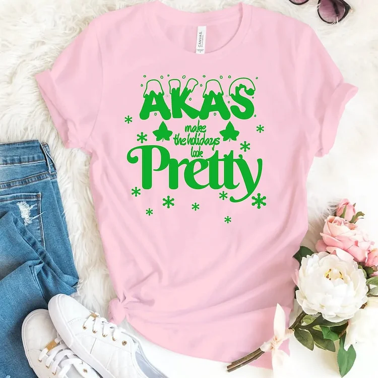 AKAs make the holidays look PRETTY! Cute AKA Holidays/Christmas/ Thanksgiving shirt