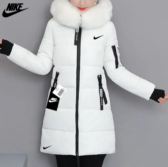 DŁUGA KURTKA NIKE THERMAL Z GĘSIM KOŁNIERZEM
