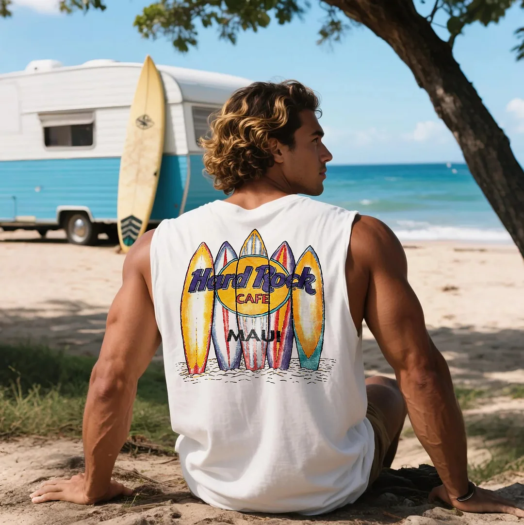  Surf-Inspired Graphic Tank Top for Beach Lovers