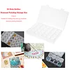 28 Lattices Transparent Container Diamond Painting Tool Accessories Storage Box