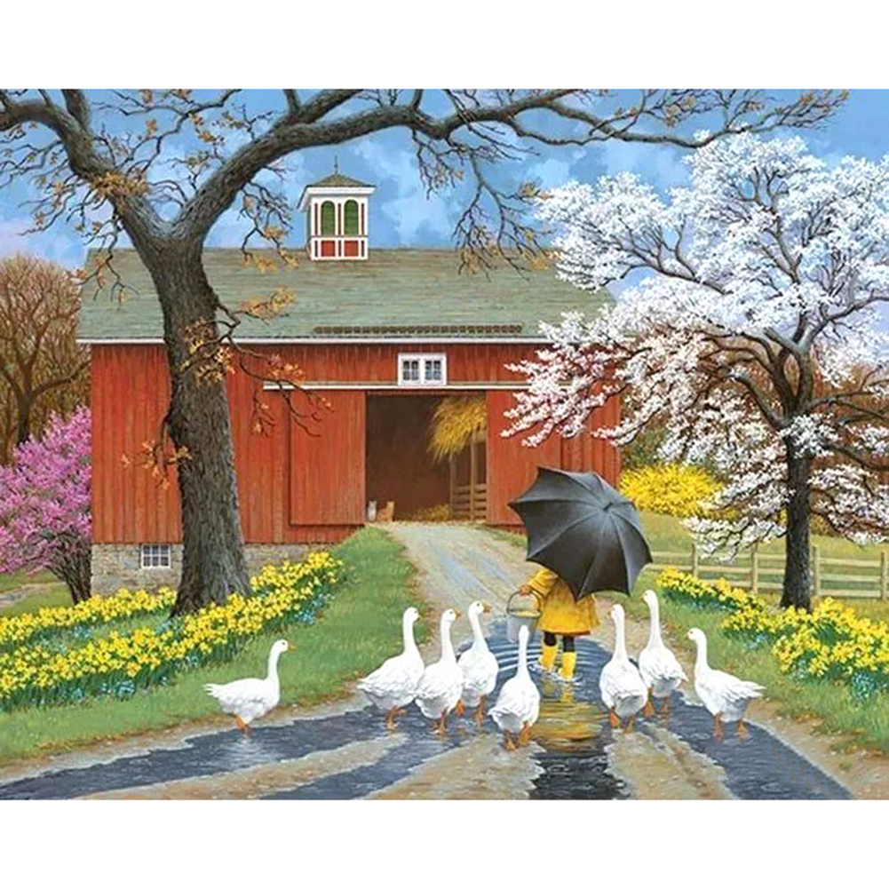 

Garden Scenery - Round Drill Diamond Painting - 40*30CM, 501 Original