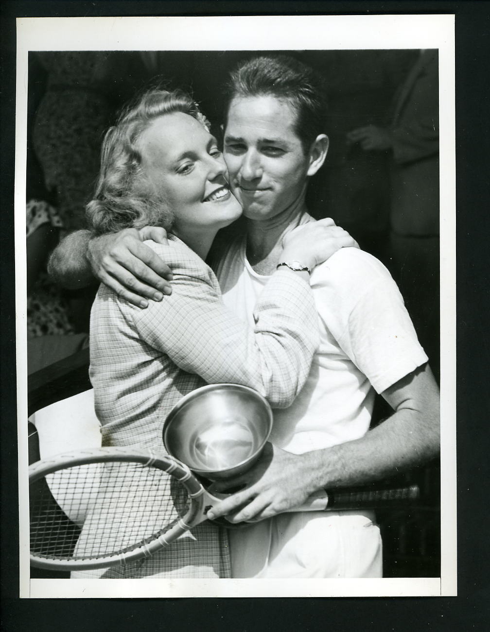 Bobby Riggs National Professional Grass Courts Tennis Champion 1946 Press Photo Poster painting