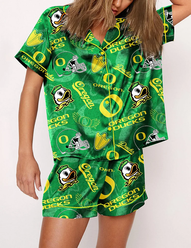 Women's Oregon Ducks Football Pajama Set