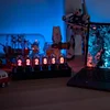 Nixie Tube Clock, Tube Clock in Cyberpunk Decor with Mood Lighting, Nixie Tube Clock Kit for Vintage Room Decor