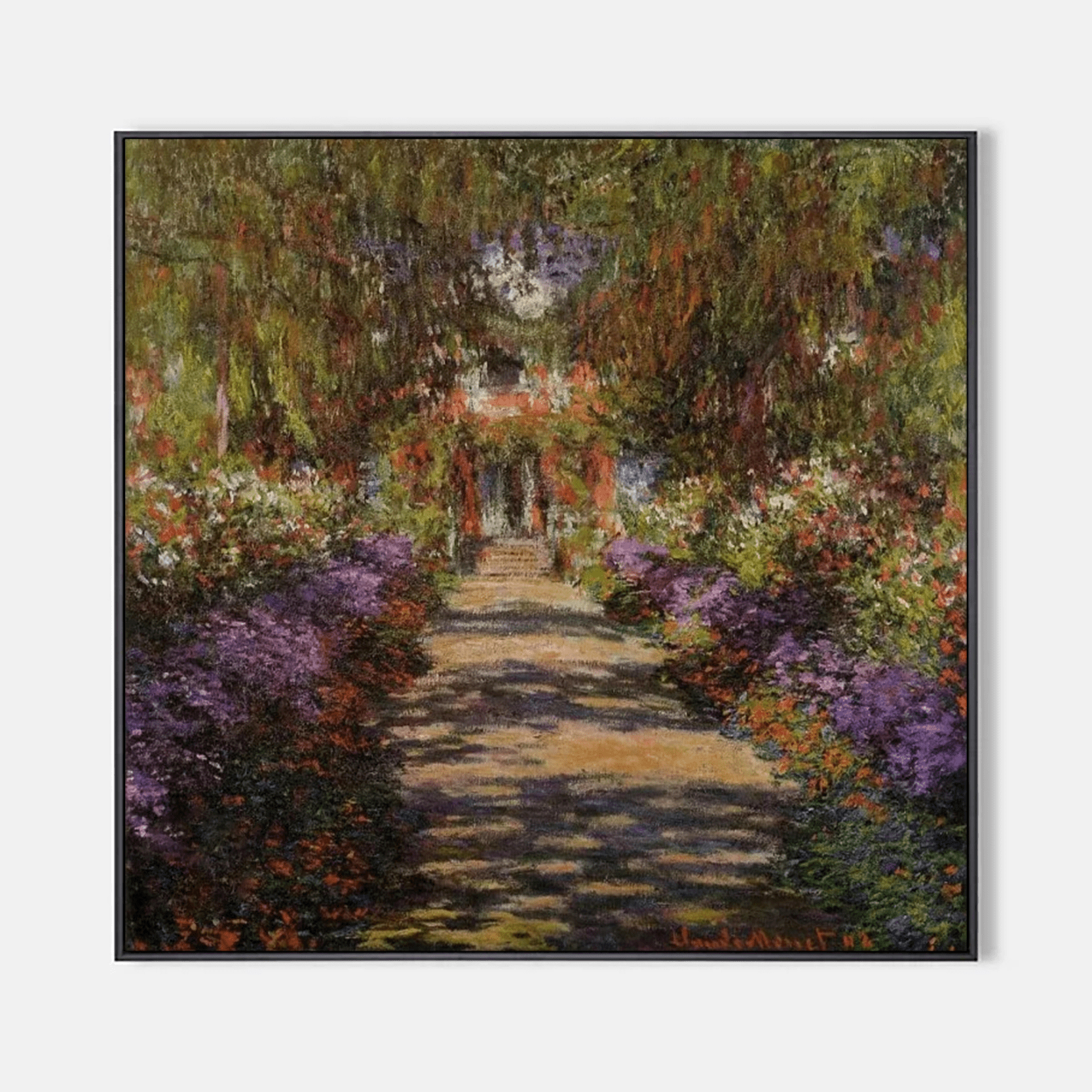 Arabelart Pathway In Monets Garden At Giverny - Famous Art Reproduction