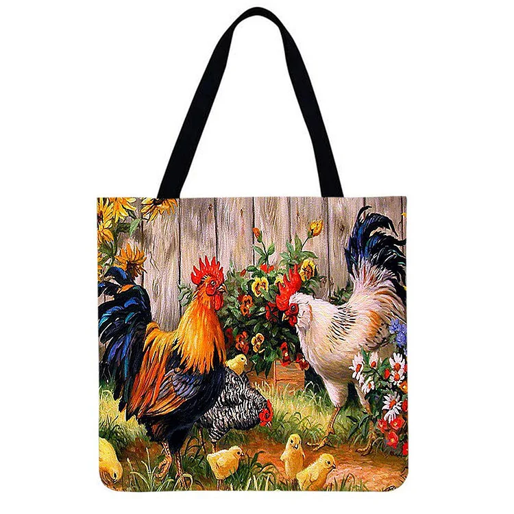 Chickens（Farm） - Linen Tote Bag