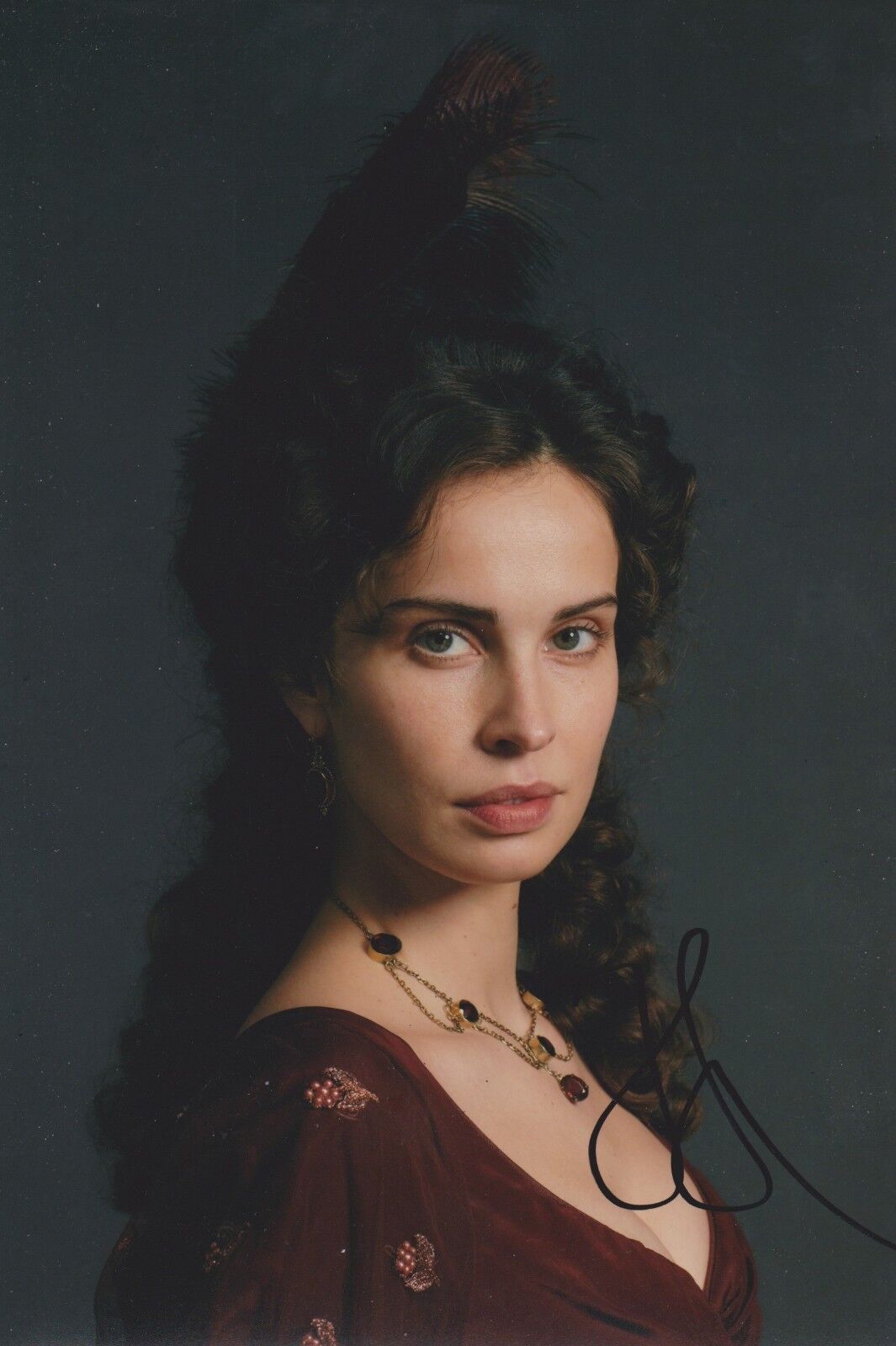 Heida Reed Signed Poldark 12x8 Photo Poster painting AFTAL