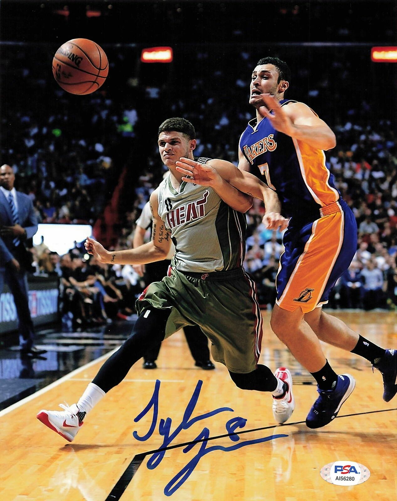 Tyler Johnson signed 8x10 Photo Poster painting PSA/DNA Miami Heat Autographed