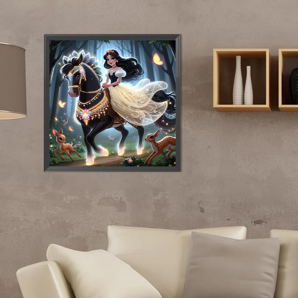 Diamond Painting - Full Round Drill - Princess Snow White(Canvas|40*40cm)