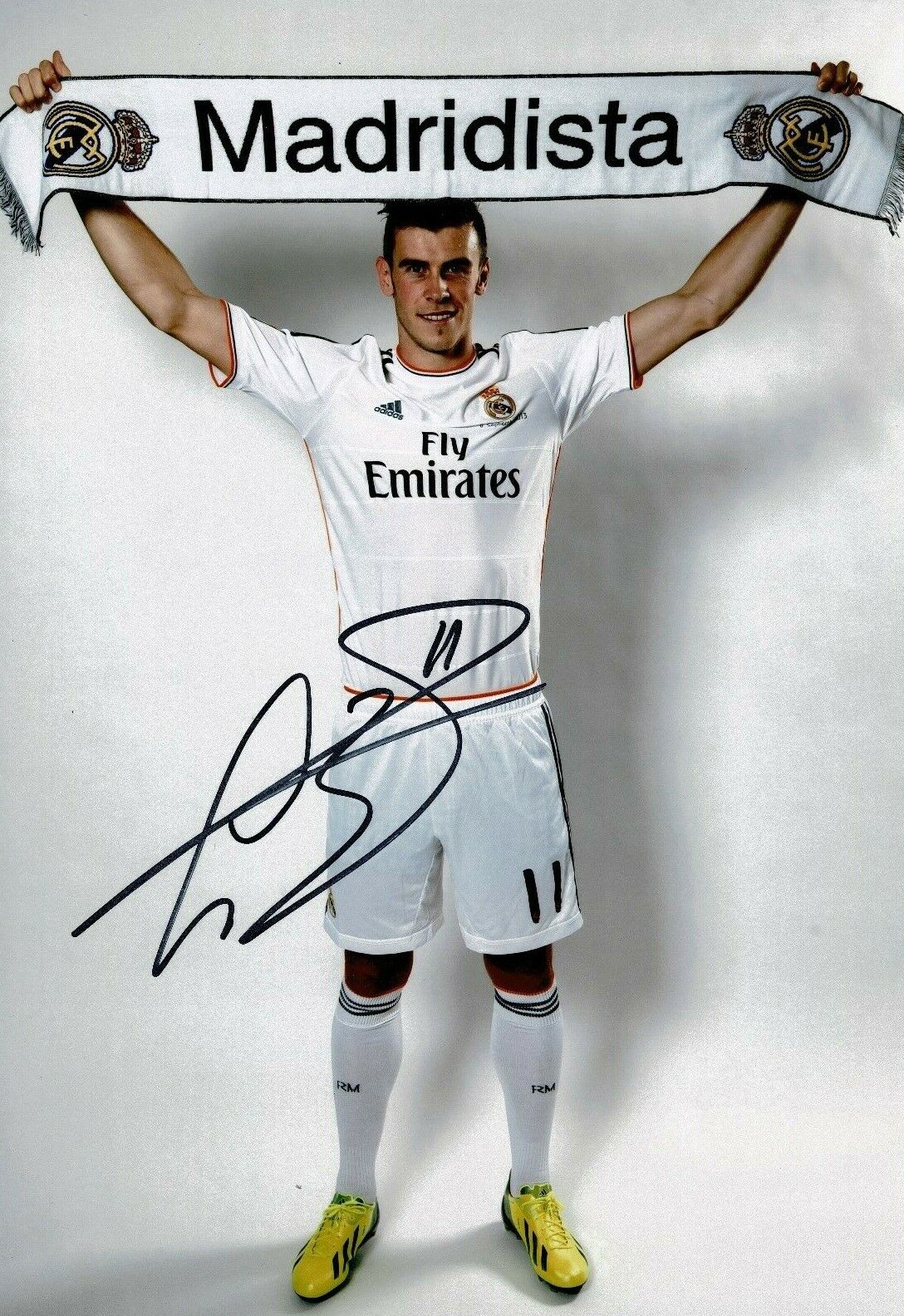 Gareth Bale Signed 12X8 Real Madrid Photo Poster painting AUTOGRAPH GENUINE AFTAL COA (9047)