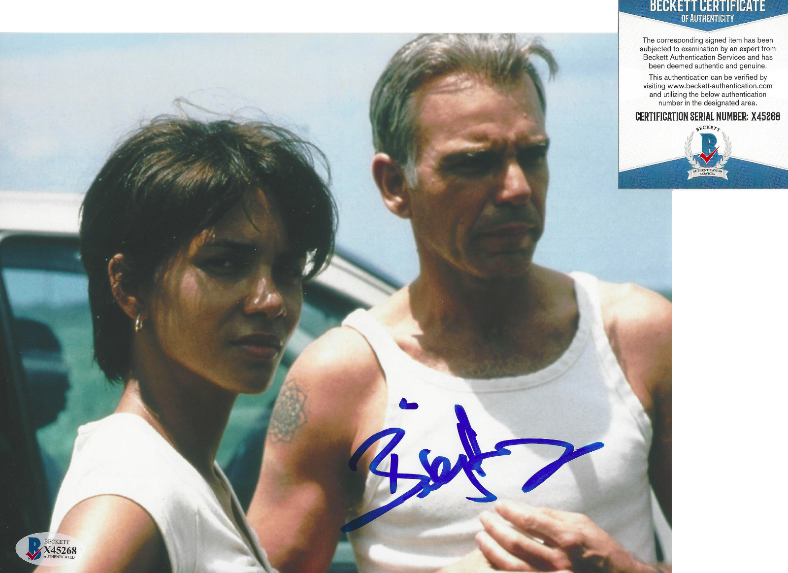 BILLY BOB THORNTON SIGNED 'MONSTER'S BALL' 8x10 Photo Poster painting PROOF BECKETT COA BAS