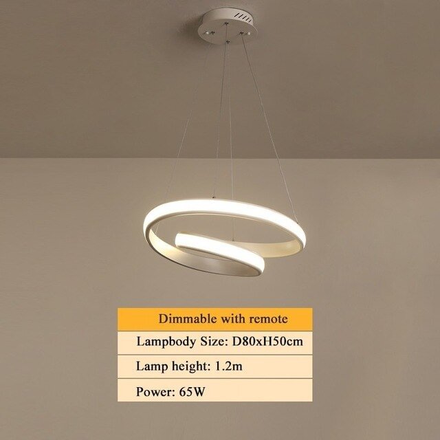 Modern LED Pendant Light For Dining Room Living Room Hanglamp Luminaire Acrylic Simple Led Pendant Lamp White&Coffee Color