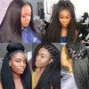 Kinky Straight Wig Lace Front Human Hair Wigs Brazilian 360 Lace Frontal Wig