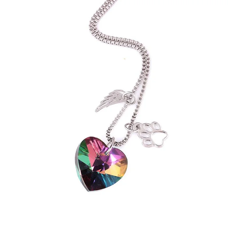 Rainbow Heart Necklace | 168DEAL