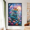 Flowers And Books - Round Drill Diamond Painting - 50*85CM - Large Size