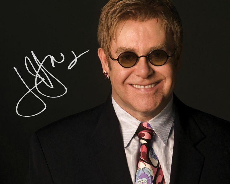 Elton John Autograph Signed Photo Poster painting Print