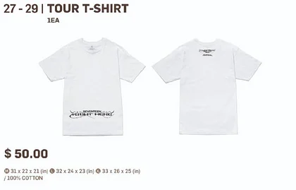 【新品未開封】セブチ RIGHT HERE シンガポール ツアーTシャツ М 新品未開封】セブチ RIGHT HERE シンガポール ツアーTシャツ L