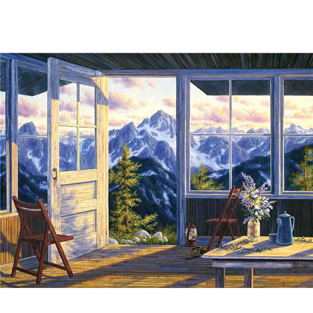 

Window Scene - Round Drill Diamond Painting - 40*30CM, 501 Original