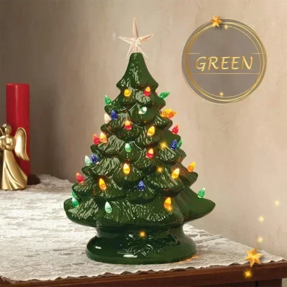 led ceramic christmas tree 1