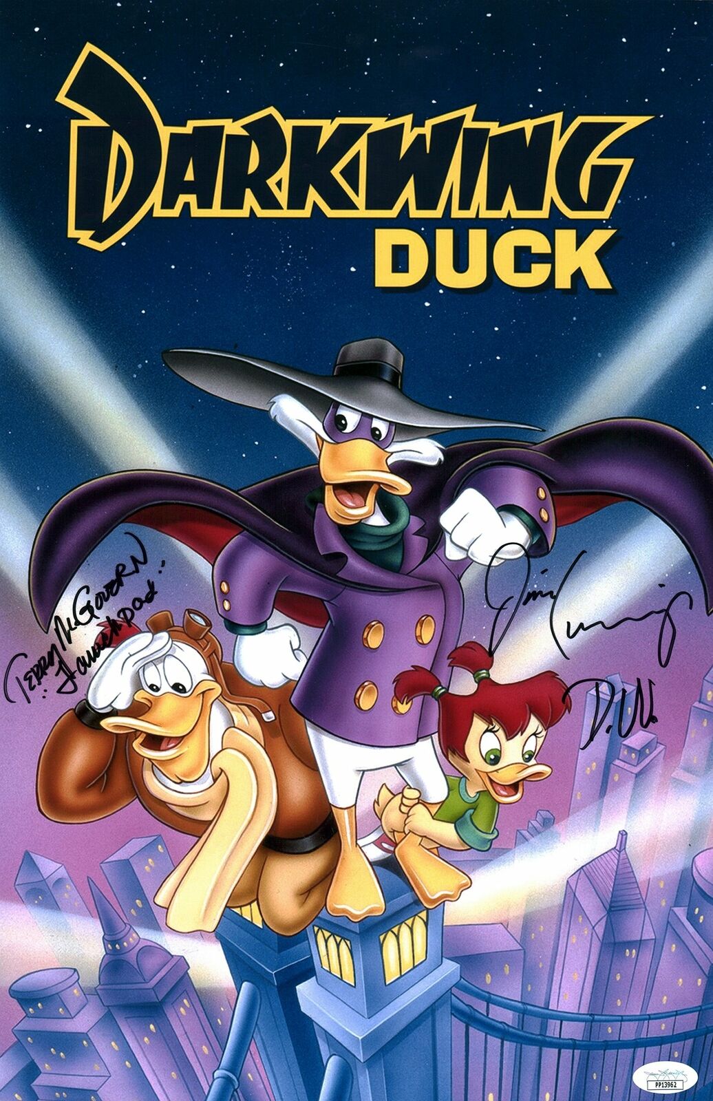 Darkwing Duck 11x17 Photo Poster painting Poster Signed Autograph Cummings McGovern JSA COA Auto