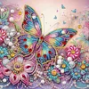 DIY Special Shaped Drill Diamond Painting Kit Framed - Butterfly